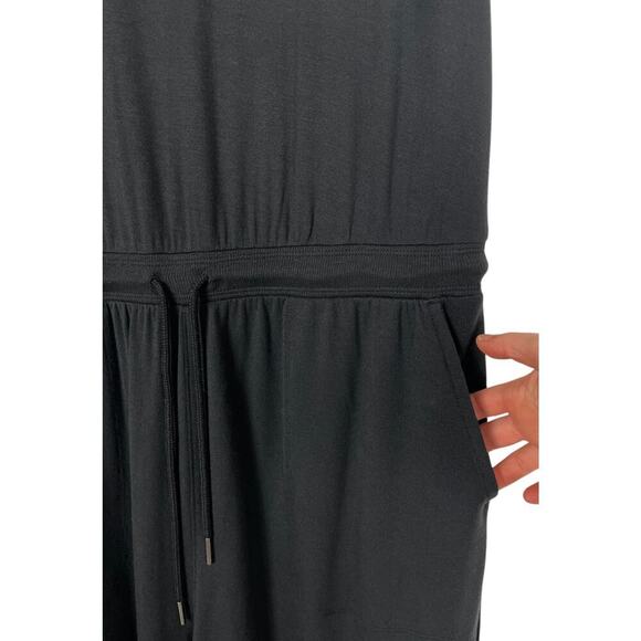 Athleta Balance Jogger Jumpsuit Black Large Tall Casual Comfy Sporty Lounge - Picture 7 of 13